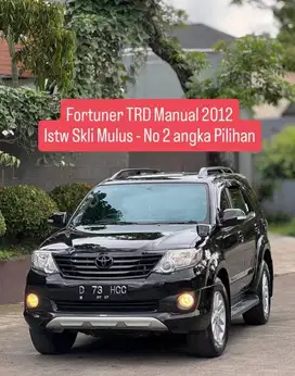 Fortuner TRD Manual Diesel Solar 2012 pemakaian 2013 bandung murah