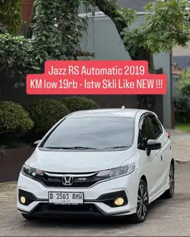 ANTiK - KM 19rb Like New - Jazz RS Matic 2019 pk an 2020 bandung murah