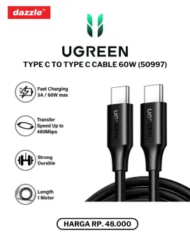 UGREEN TYPE C TO TYPE C CABLE 60W (50997)