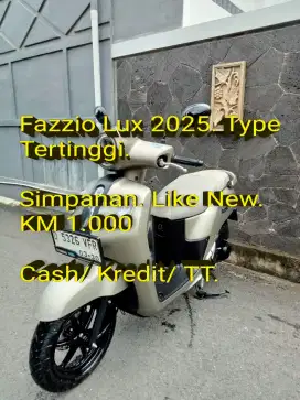 Fazzio Lux 2025 Type Tertinggi. Mulus.Original. KM 1rb. Cash/Kredit/TT