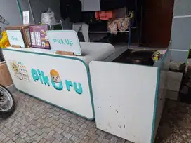 dijual gerobak tenant foodcourt meja lapak stan makanan