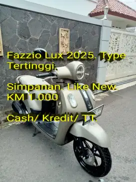 Fazzio Lux 2025 Type Tertinggi. Mulus.Original. KM 1rb. Cash/Kredit/TT