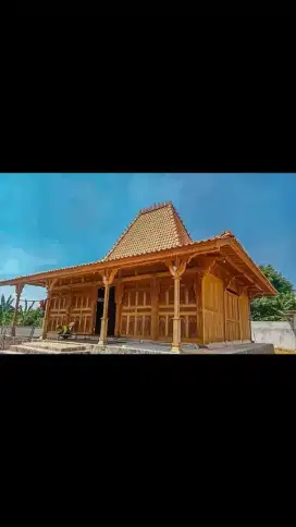 Rumah joglo bahan kayu jati