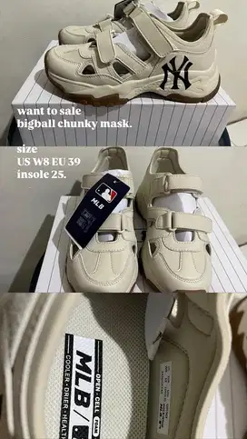 want to sale bigball chunky mask, size 39 insole 25.