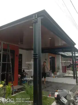 Kanopi atap alderon+PVC
