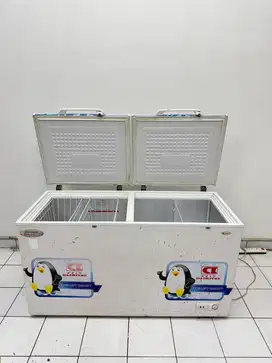 JUAL HARGA MIRING Kulkas Chest Freezer 2 Pintu Second Service Sendiri