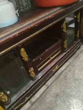 Buffet kayu tv ruang tamu