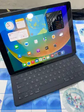 ipad pro gen 1 12.9inci 128gb wifi cell plus keyboard inter batangan