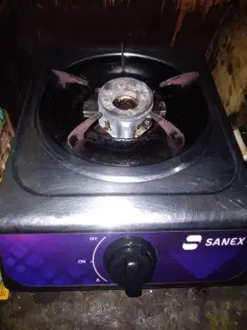 Dijual kompor merek sanex 1 tungku plus selangnya