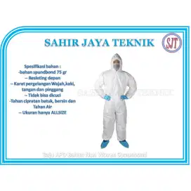 Baju APD 1 set  dengan resleting