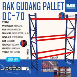 Rak Gudang Pallet DC-70 Kapasitas 1TonKg/Level