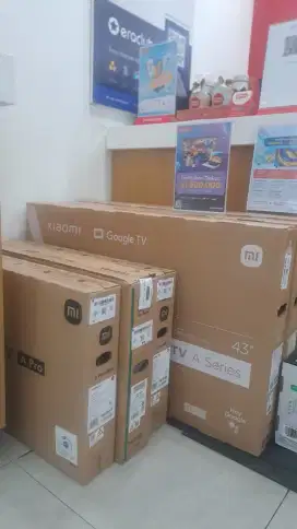 Xiaomi tv ready 32 inc 43 dan 55 inc bisa kredit tenor sampe 12 bulan