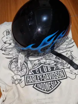 DI JUAL HELM ORIGINAL HARLEY DAVIDSON MODEL HALF