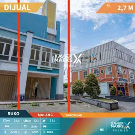Dijual Ruko Hook Strategis 3 Lt di Sawojajar Malang Kota