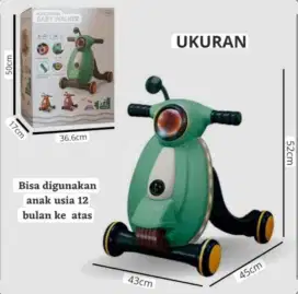 Dijual murah baby walker scooter keren ex kado