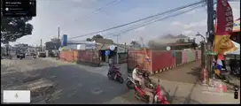Disewakan Lahan Tanah 1.150 m X toko matrial di jalan jatibening