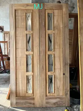 pintu jati minimalis model terbaru