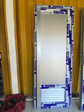 jual pintu acp+kisi kisi ukuran 80x220 warna silver alexindo