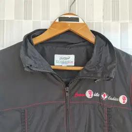 753. JAKET MOTOR CROCODILE SIZE L WARNA HITAM PRELOVED