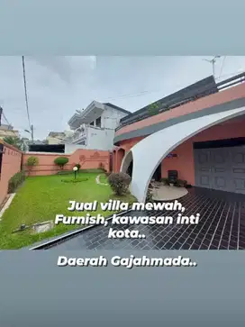 Jual villa mewah daerah gajahmada, inti kota, security, jamin cocok