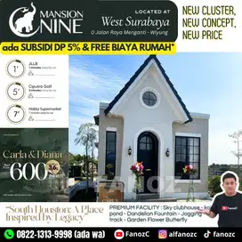 Mansion Nine, perumahan surabaya, jual rumah surabaya barat, tipe 1 lt