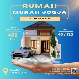 Rumah SHM Dekat UMY Siap Bangun Cocok Untuk Homestay