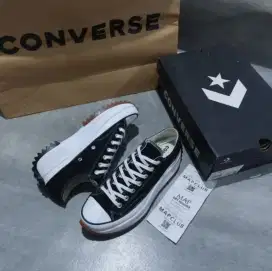 Sepatu Converse Run Star Hike Ox Black White Gum