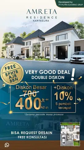 Perumahan Sukoharjo strategis harga 60 jt  Tipe 40/70 di Kartasura