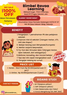 Bimbel PRIVAT SD/SMP/SMA