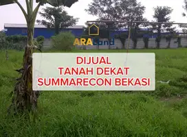 DIJUAL CEPAT TANAH NEMPEL SUMMARECON BEKASI