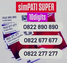 Nomor Cantik Simpati SUPER 10 ANGKA