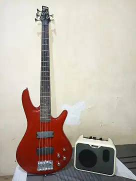 Bass Elektrik Listrik IBANEZ GSR 205 TR + JOYO MINI AMP BASS