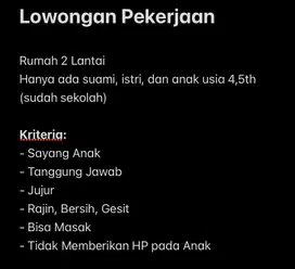 Asisten Rumah Tangga & Jaga Anak