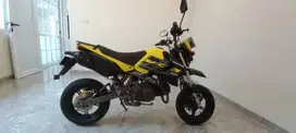 Mini trail Kawasaki KSR Pro 2017, low mileage, warna kuning
