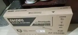 Smart TV android, blotooth akari 32inc
