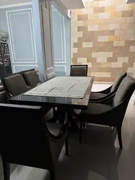 VINOTI DINING TABLE MEJA MAKAN SET 6 KURSI