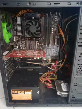 Cpu komputer gaming gigabyte amd fx8350 ram 16gb radeon 5570 1gb