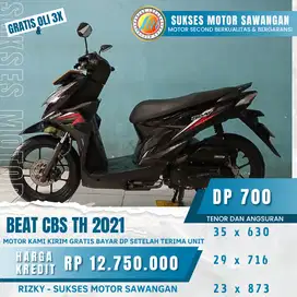 DI JUAL HONDA BEAT CBS TH 2021, FREE 0LI 3X YA GUYS