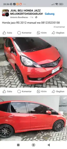Honda jazz RS manual MMC 2012