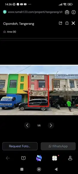 Dijual ruko Eldelwies poris cipondoh kota tangerang banten