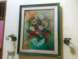 Lukisan bunga mawar