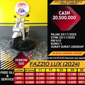 YAMAHA FAZZIO LUX TH 2024 KM 600 PERAK PAJAK ON BODY MULUS LIKE NEW
