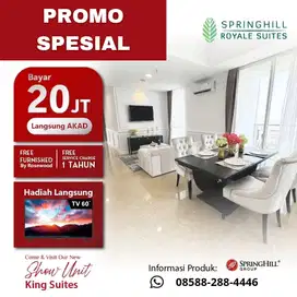 APARTEMEN BARU FREE DP IPL FURNISH DI KEMAYORAN VIEW GOLF PET FRIENDLY