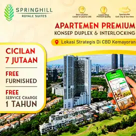 APARTEMEN SPRINGHIL KEMAYORAN TOWER BARU FREE DP FURNISH IPL VIEW GOLF