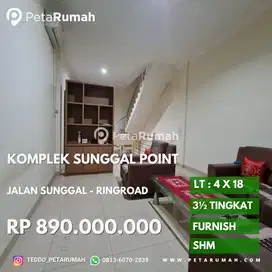 Dijual ruko beserta perabot komplek sunggal point daerah ringroad