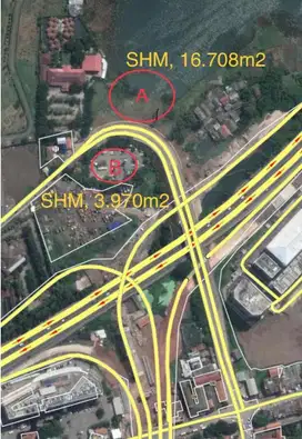 Dijual 2 kavling/Tanah di Jl. Husein Sastranegara, Tangerang