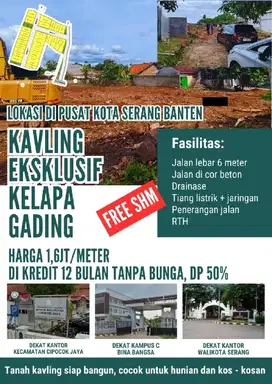 Tanah Kavling Dekat Polda Banten