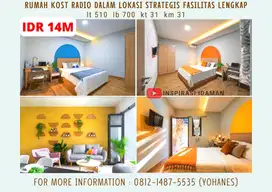 Rumah Kost Radio Dalam Lokasi Strategis Fasilitas Lengkap