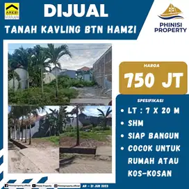 DIJUAL KAVLING TANAH DI BTN HAMZI