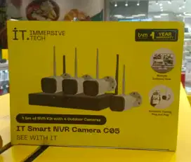 DI JUAL 1 PAKET CCTV OUTDOR MERK iT SMART NVR CAMERA C05